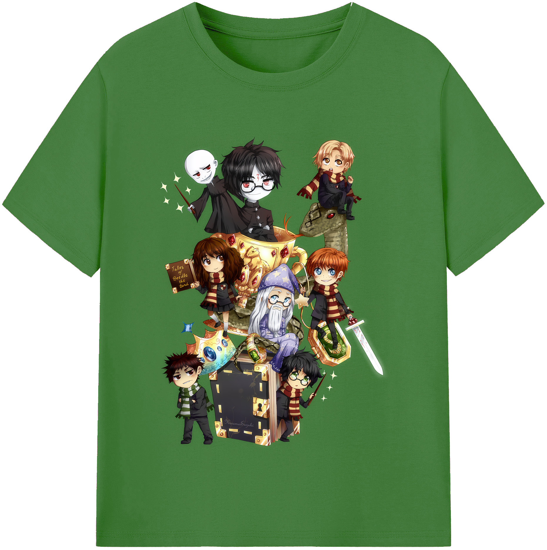 （画像用） Harry Potter ハリー・ポッターシリーズ レディースカジュアルプリントTシャツ（綿100％）